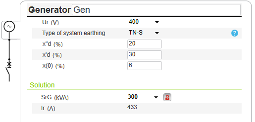 EcoStruxure generator input
