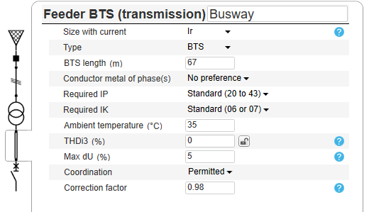 EcoStruxure MV network and busway input